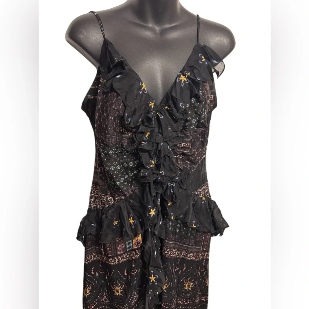 NWT Anthropologie Let Me Be floral maxi with ruffles - Picture 5 of 11